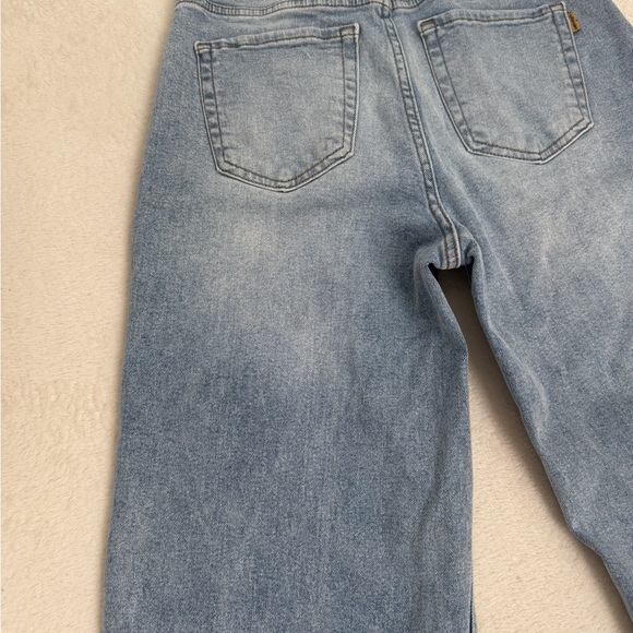 Vibrant MIU Wide  Leg Jeans Size 5 W26 Light Wash Patch Pocket Cropped Denim - Picture 11 of 16